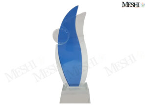 מגן הוקרה דגם עלה להבה תכלת